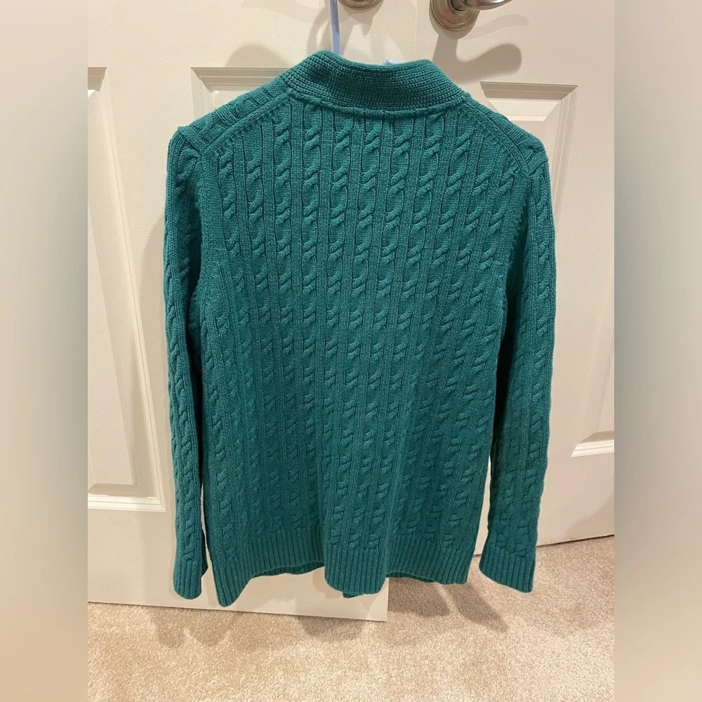 L.L Bean Cable Knit Cardigan Rare Find! - Picture 3 of 3